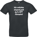 Camper T-Shirt: Ich möchte einmal mit Profis campen